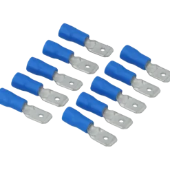 Carpoint Vlakstekker 740 6.3x0.8mm blauw blister 10 Stuks