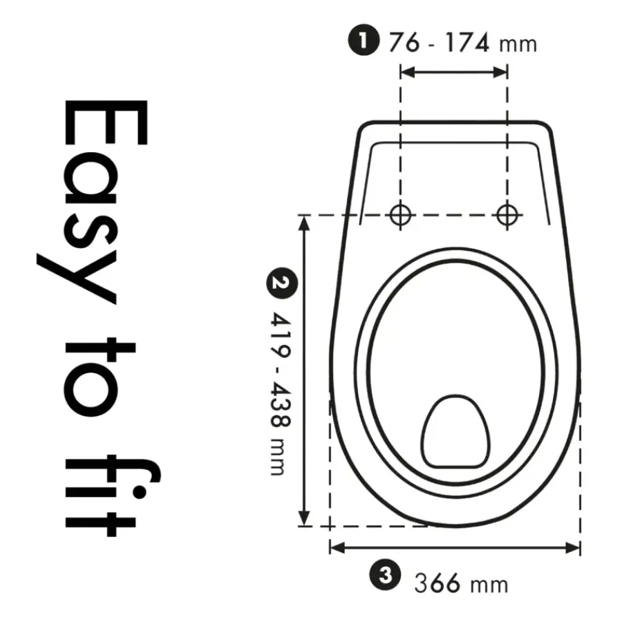 CEDO Icebrown WC-bril duroplast ovale houtlook bruin