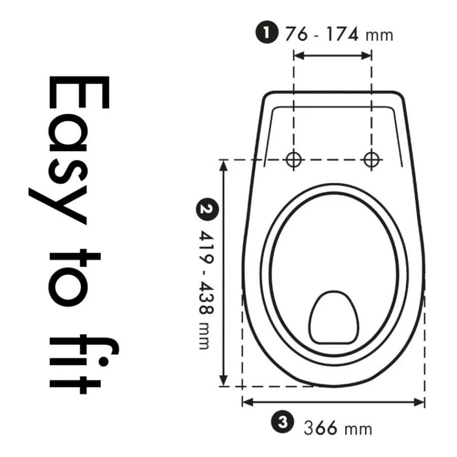CEDO Sahara WC-bril duroplast betonlook ovale