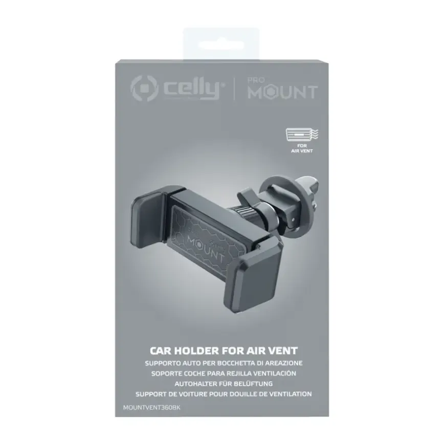 Celly Telefoonhouder Airvent 360 zwart
