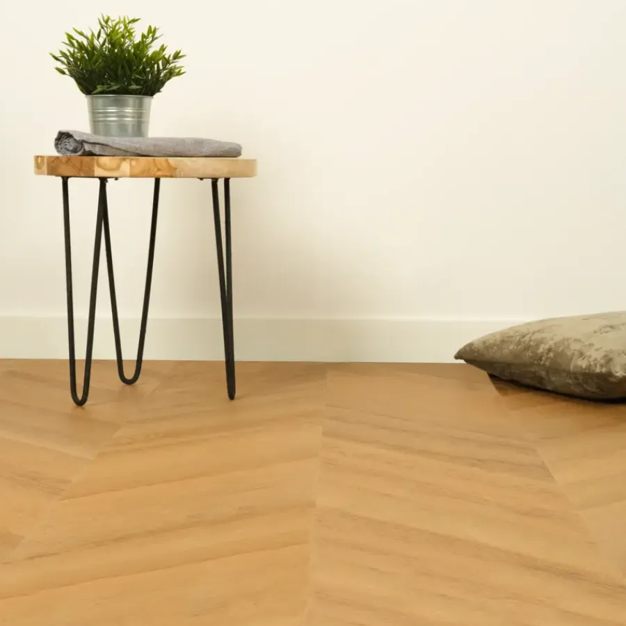 Geen Click PVC Hongaarse punt naturel eiken houtlook