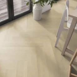 Geen Click PVC Progetto Heringa visgraat lichtbruin eiken houtlook