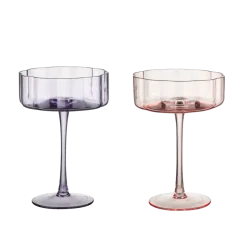Geen Cocktailglas paars/roze