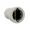 Contrastekker 10/16A PVC Randaarde Wit