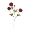 Emerald Dahlia spray burgundy 65cm