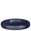 Geen Decoratie bord donker blauw - h4,5xd26cm