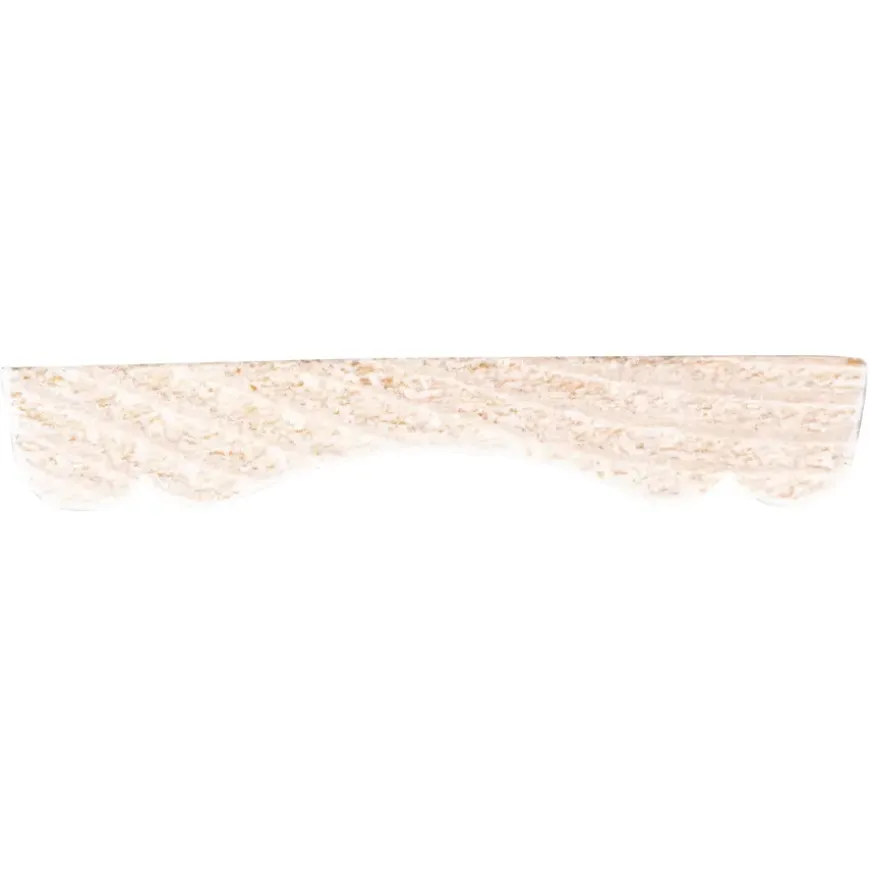 Decorlijst grenen wit gelakt 8x46mm 270cm