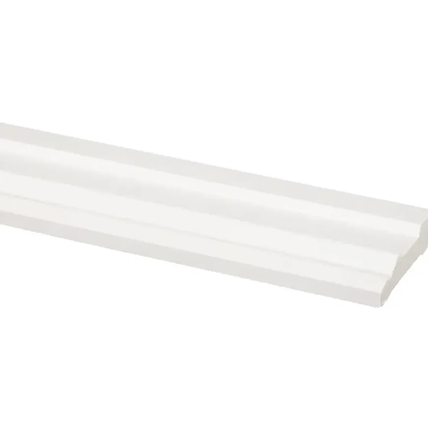 Deurlijst grenen wit gelakt 15x57mm 270cm