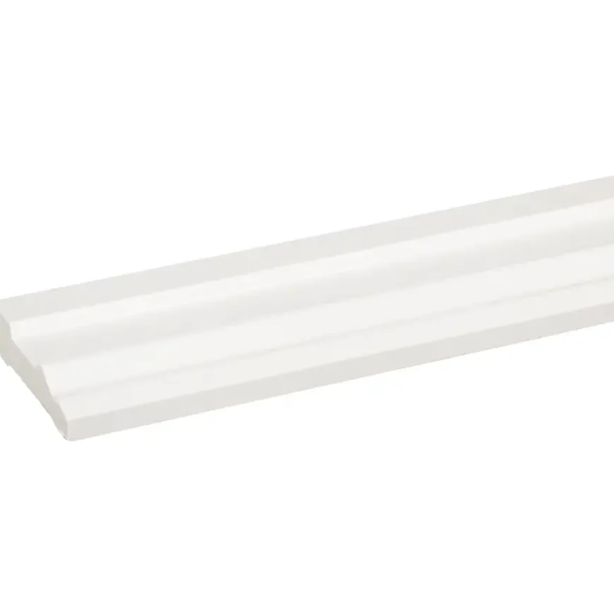 Deurlijst grenen wit gelakt 15x57mm 270cm