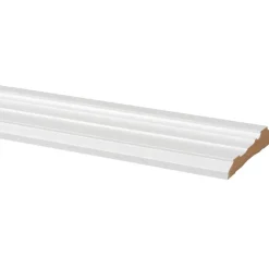 Deurlijst MDF wit folie 18x90 mm classic lengte 260 cm