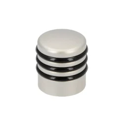 Deurstopper Ton mat nikkel / PVC 28 mm