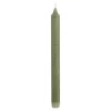 Geen Dinerkaars stearine d.groen- h25xd2,2cm