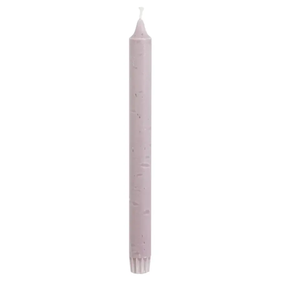Geen Dinerkaars stearine lila 6 stuks - h24xd2,2cm