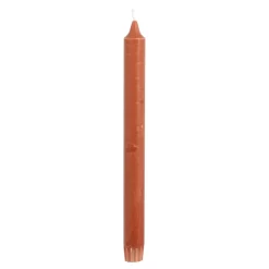 Geen Dinerkaars stearine terra 6 stuks - h24xd2,2cm