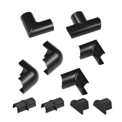 D-line Accessoireskit voor 30/ 15mm D-line Goot Zwart