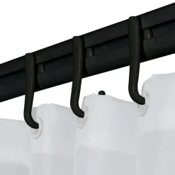 Sealskin Douchegordijnhaak Easy Roll 12 stuks zwart