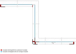 Douchepaneel Vieste 242x60 cm