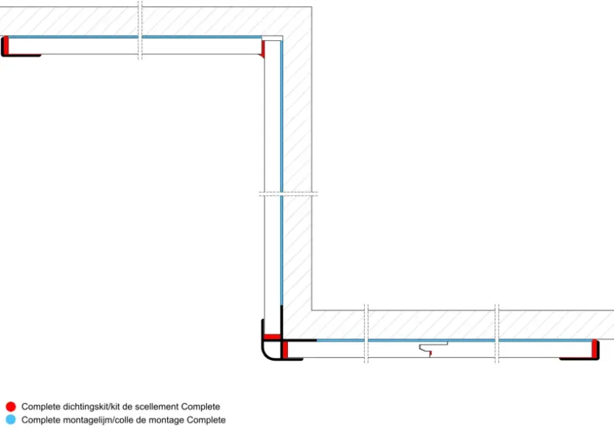 Douchepaneel Vieste 242x60 cm