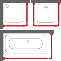 Sealskin Douchestang Easy Roll 90x90x90cm wit