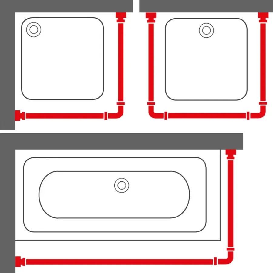 Sealskin Douchestang Easy Roll 90x90x90cm wit