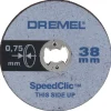 Dremel multitool accessoire - EZ speedclic dunne snijschijf SC409 - 5-stuks - 38 mm