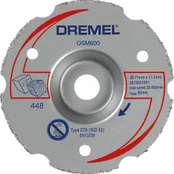 Dremel multitool accessoire - carbide doorslijpschijf DSM20/S600 multifunctioneel
