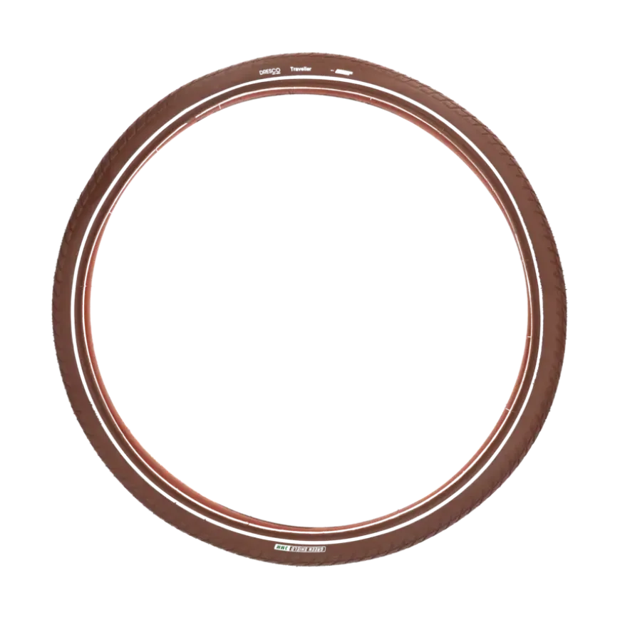 Dresco anti-lek buitenband traveller 28 x 1.75 (47-622) reflectie bruin