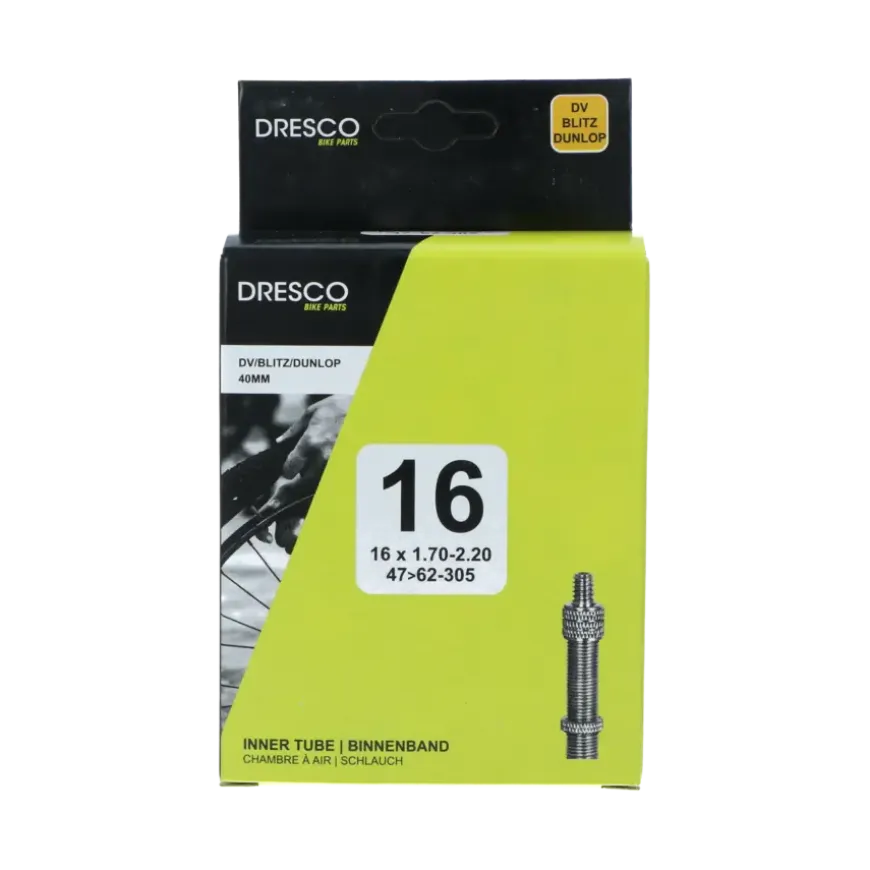 Dresco binnenband 16 x 1.75-2.50 (47/62-305) dunlop 40mm
