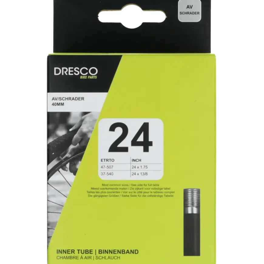 Dresco binnenband 24 x 1.70-2.20 (44/50-507) schrader 40mm