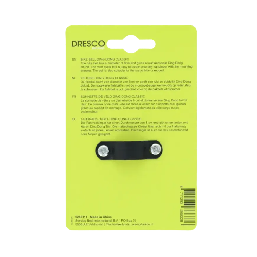 Dresco fietsbel dingdong classic