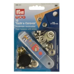 Prym Drukknopen 15mm met schroeven 10 stuks