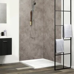 Dumawall XL kunststof wandbekleding Dark cement 4,68m² 90x260cm - 2 stuks