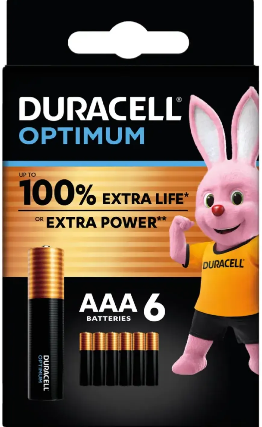Duracell Batterij AAA Alkaline Optimum 6 stuks