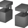 Duraline clip cube mini zwart 2 stuks