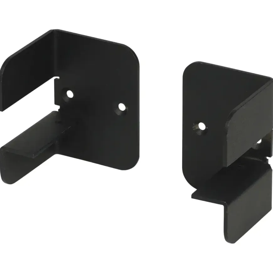 Duraline clip mat zwart 6,5x5x5 cm 2 stuks
