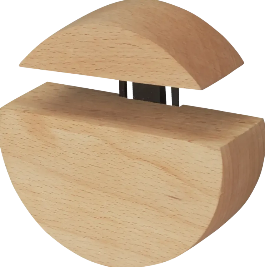 Duraline clip rond hout