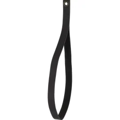 Duraline leren band zwart 100 cm
