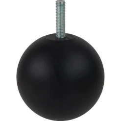 Duraline meubelpoot bol zwart Ø7 cm