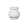 Duraline meubelpoot Lisa buikmodel zijdeglans wit 9 cm