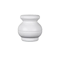 Duraline meubelpoot Lisa buikmodel zijdeglans wit 9 cm