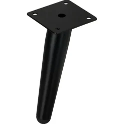 Duraline meubelpoot mat zwart 15 cm