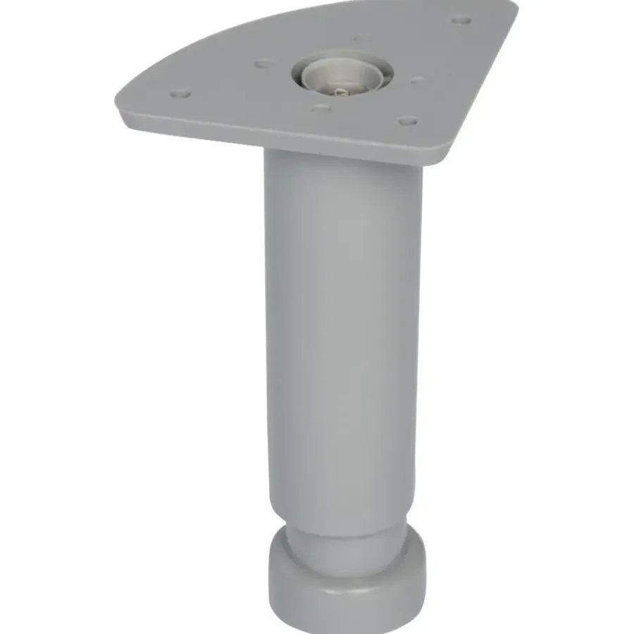 Duraline meubelpoot rond grijs Ø3,5x12x18 cm