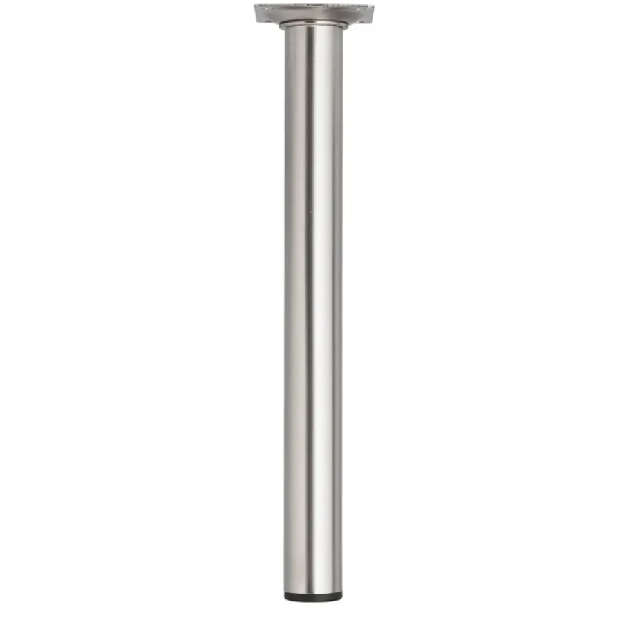 Duraline meubelpoot rond nikkel geborsteld Ø3x30 cm