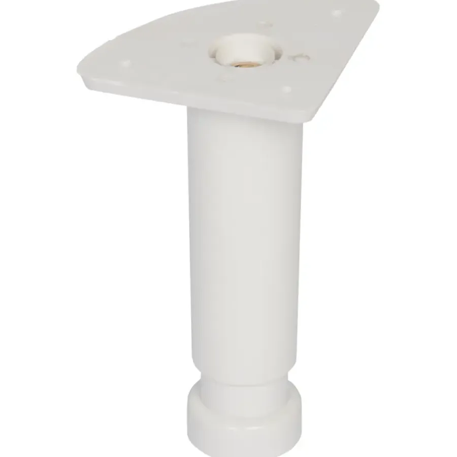 Duraline meubelpoot rond wit Ø3,5x12x18 cm