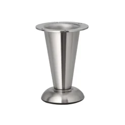 Duraline meubelpoot verstelbaar rond mat nikkel 10,3x11,3 cm