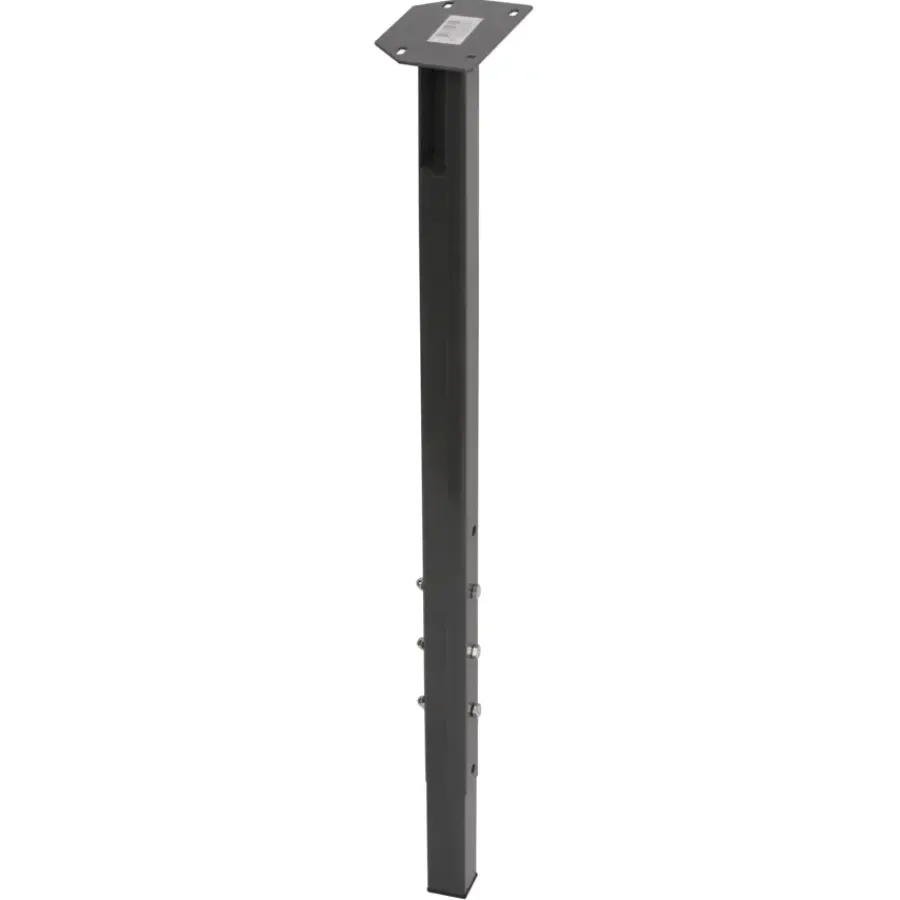 Duraline meubelpoot vierkant metaal antraciet 30x30 mm verstelbare hoogte
