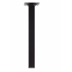 Duraline meubelpoot vierkant zwart 2,5x2,5x25 cm