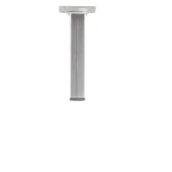 Duraline meubelpoot vierkant nikkel geborsteld 2,5x2,5x15 cm