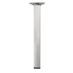 Duraline meubelpoot vierkant nikkel geborsteld 2,5x2,5x25 cm