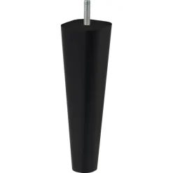 Duraline meubelpoot vierkant/rond zwart 18 cm